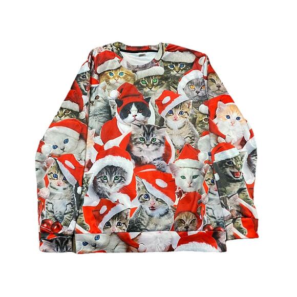 Ugly Sweater | Men’s Medium Cat/ Kitten Christmas Sweater - Picture 1 of 5